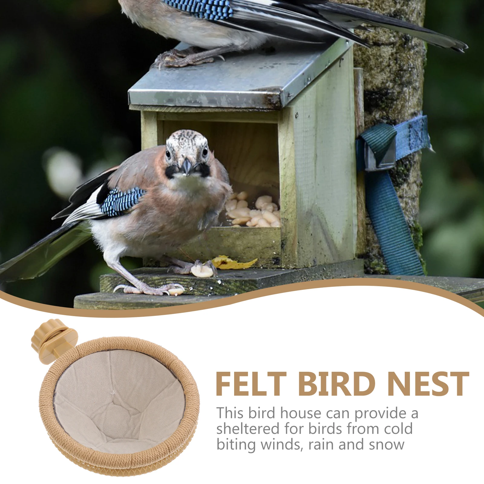 

Felt Nest Indoor Use Sleeping House Cage Cage Bird Nests Accessory Felt Bird Sleeping House Nest