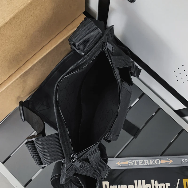 Bolsas de aparejo de pecho para hombre, chaleco deportivo multifunción, paquetes de pecho, bolsa de cintura de almacenamiento de viaje informal,