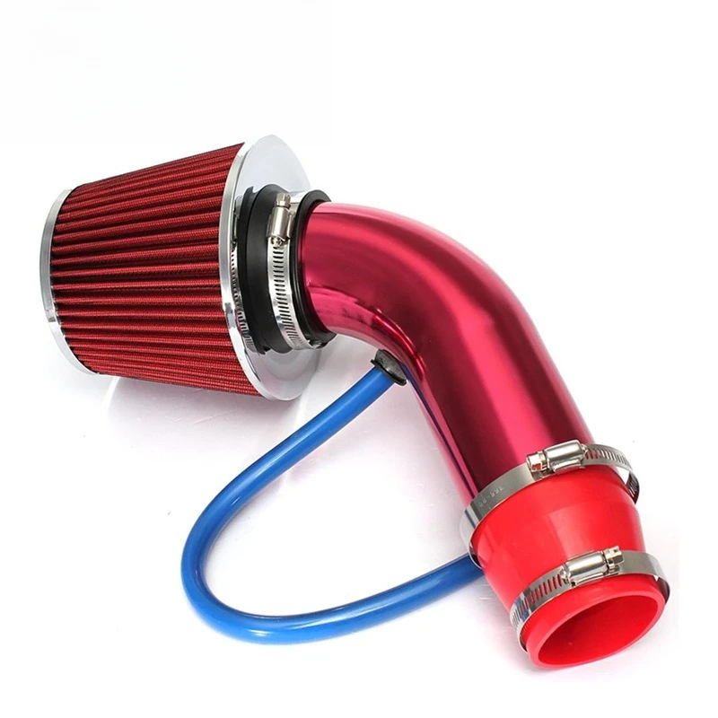 76mm 3 Inch Universal Cold Air Intake Kit Aluminum Pipe Mushroom Air Filter Car Engine Modification Parts