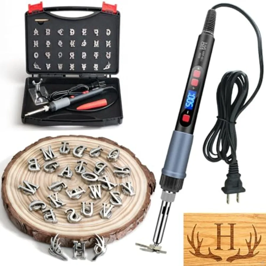 

Custom Electric Branding Iron with Digital Temperature Control - Wood and Leather Branding Tool Personalized Stamp for Food BBQ