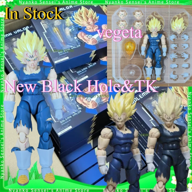 

In Stock New Black Hole & TK Battle Loss Majin Vegeta 3.0 Magic Vegeta Dragon Ball SHFAction Figure Anime Model Trendy Toys
