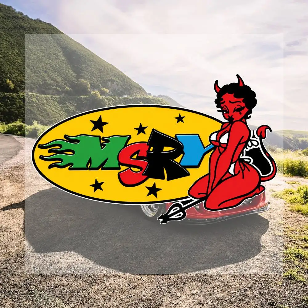 Little Red Devil 16cm Graffiti Stickers Set Hip Hop Street Art Vinyl Decals For Laptop Skateboard Water Bottle Helmet
