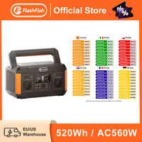 FF Flashfish Power Station 560W 230V 110V Solar Generator 520Wh 140400mAh Lithium Batteries Battery Backup AC Power Supply CPAP