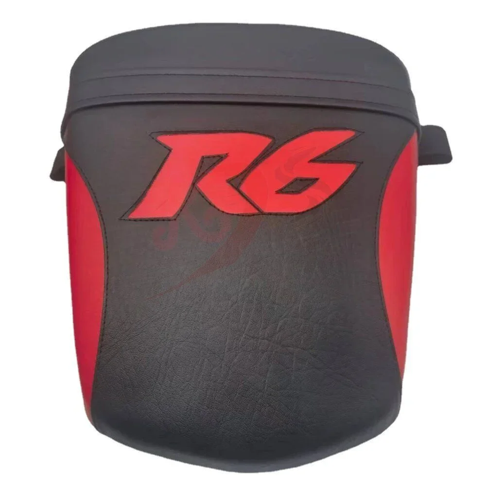 Motorcycle Black Red Front Rear Seat Pillion Cushion Saddles For Yamaha YZF-R6 2003 2004 2005 R6S 2006-2009