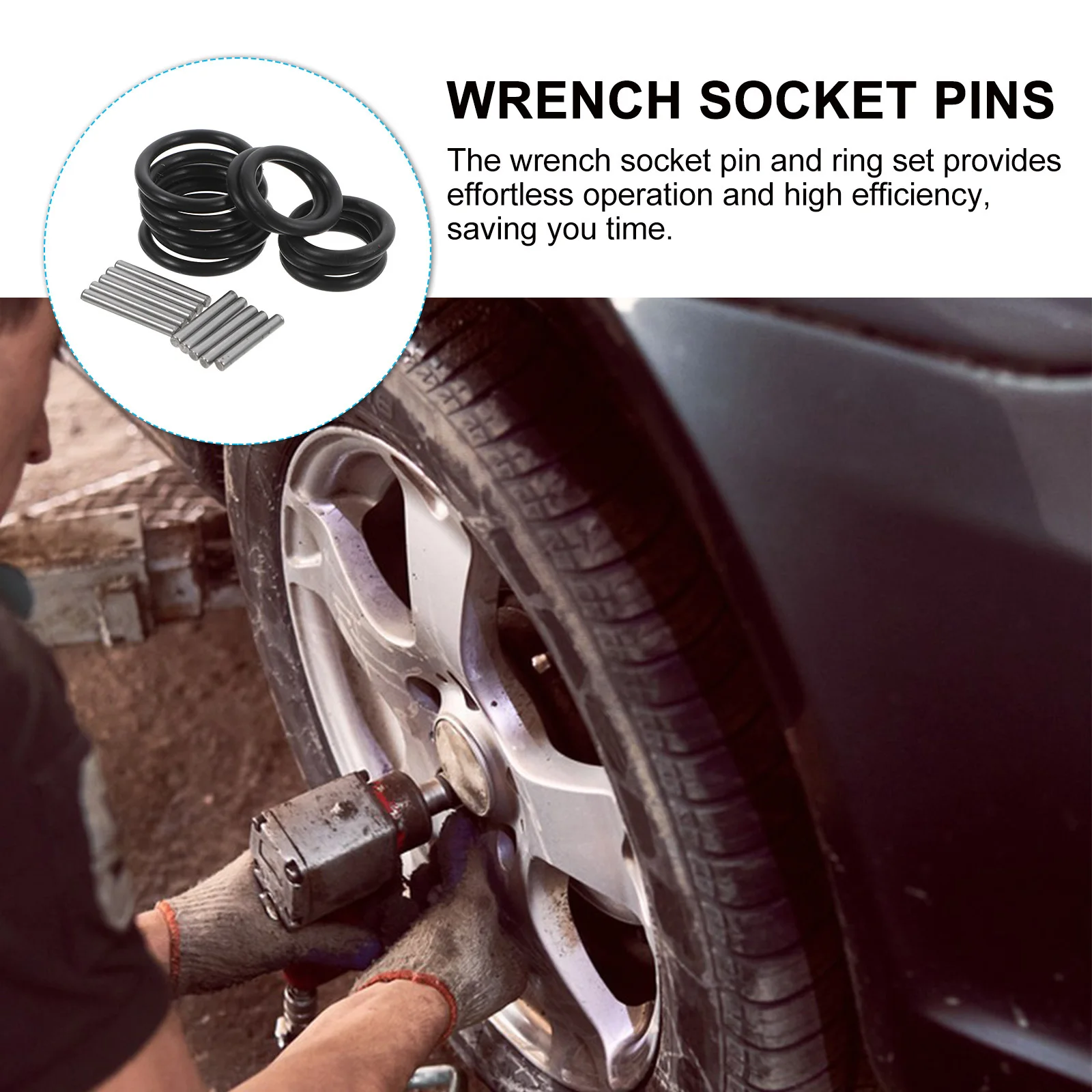 10Sets Wrench Retainer Rubber Seal Rings Compatible Electric Pneumatic Wrench Multi-Purpose Sealing Gasket for Automotive Home