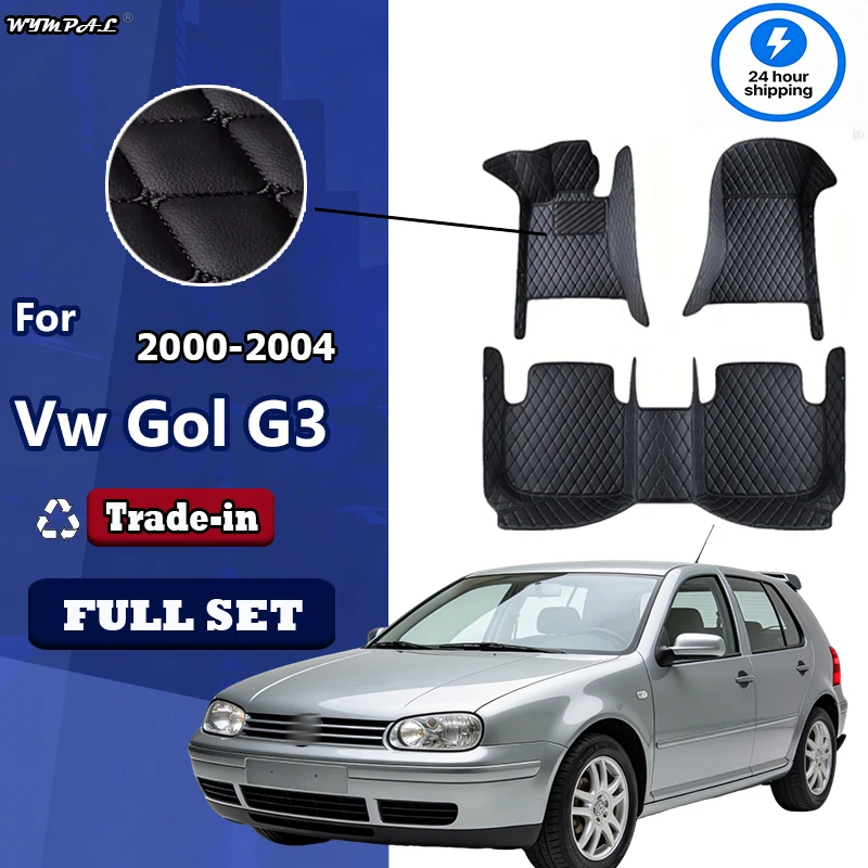 

Автомобильный коврик для Volkswagen Gol G3 2000 2001 2002 2003 4 двери Алмазный кожаный роскошный женский коврик для ног Автомобильный Ковер аксессуары