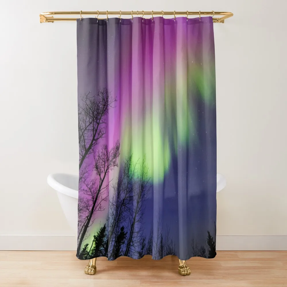 

Aurora Borealis Shower Curtain Modern Accessory Bathrooms Bathroom Shower For Bathroom Bathroom And Shower Products Curtain