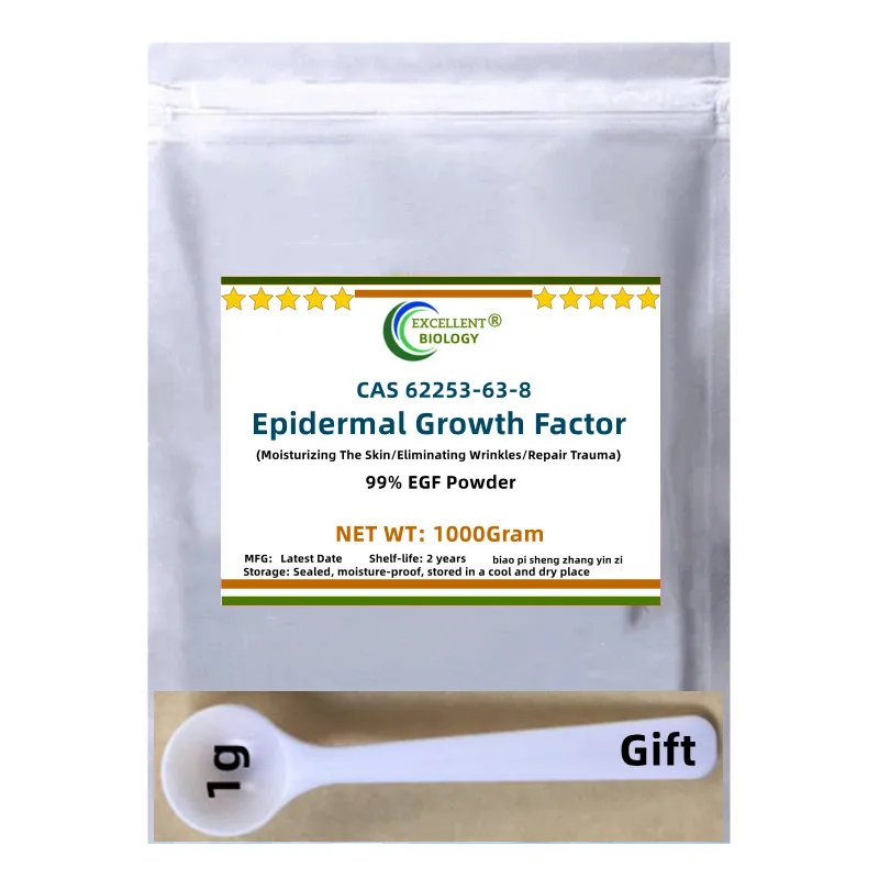 Hot Sell EGF Powder Epidermal Growth Factor CAS 62253-63-8 Moisturizing The Skin/Eliminating Wrinkles/Repair Trauma