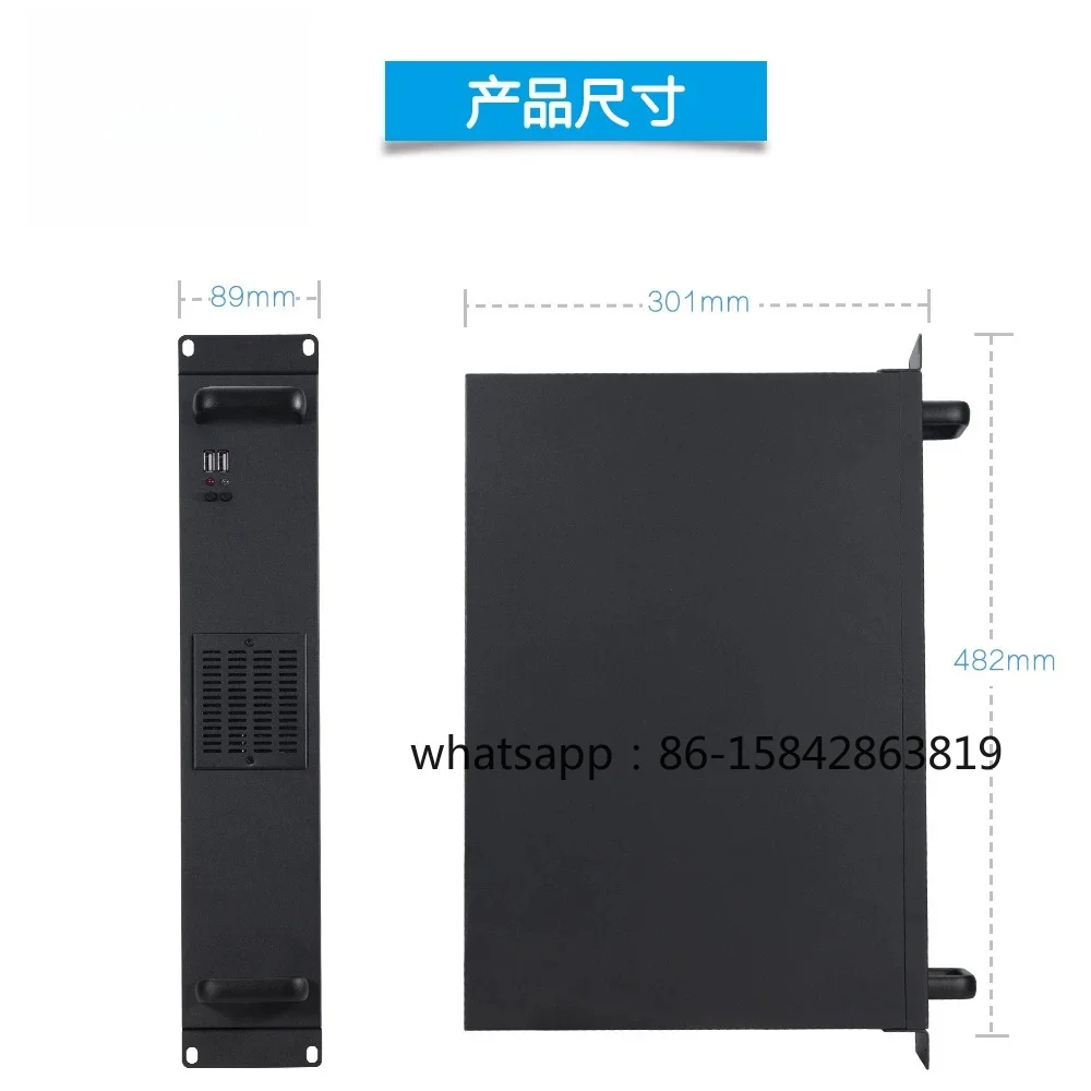 Customized 19-inch 2u industrial control chassis 300MM deep main board industrial control server chassis sheet metal spot