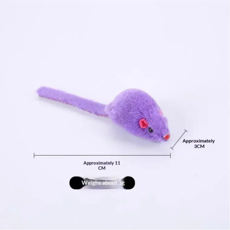 Juguete ratón de peluche para gatos y cachorros – Interactivo y suave - imagen 5