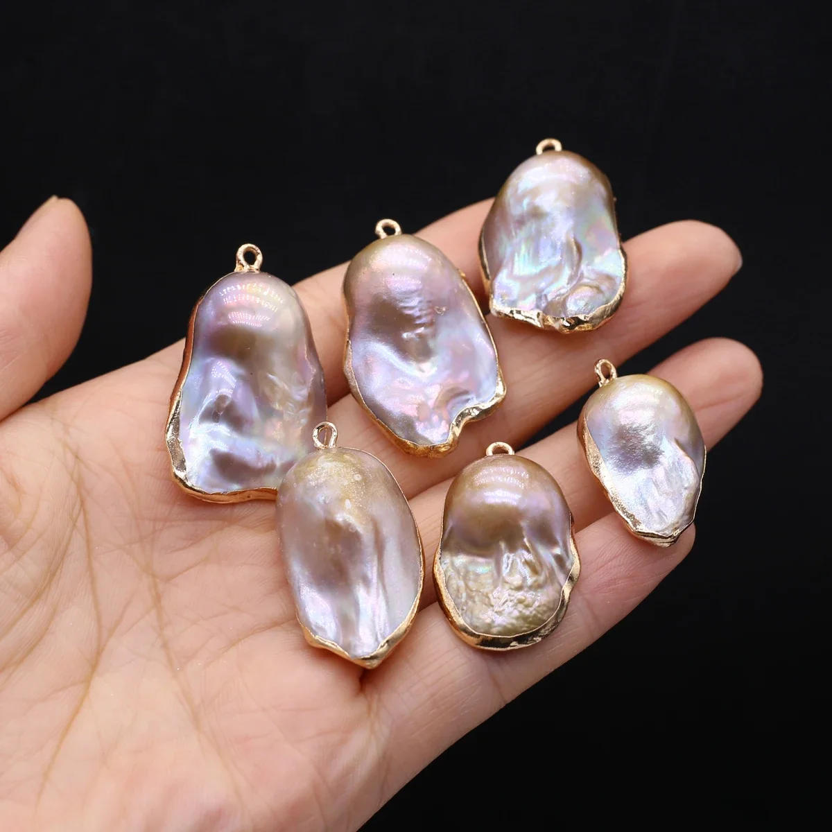 Baroque Fishtail Pendant Natural Freshwater Pearl 20x35mm For Jewelry Making DIY Bracelet Earrings Necklace Accessory