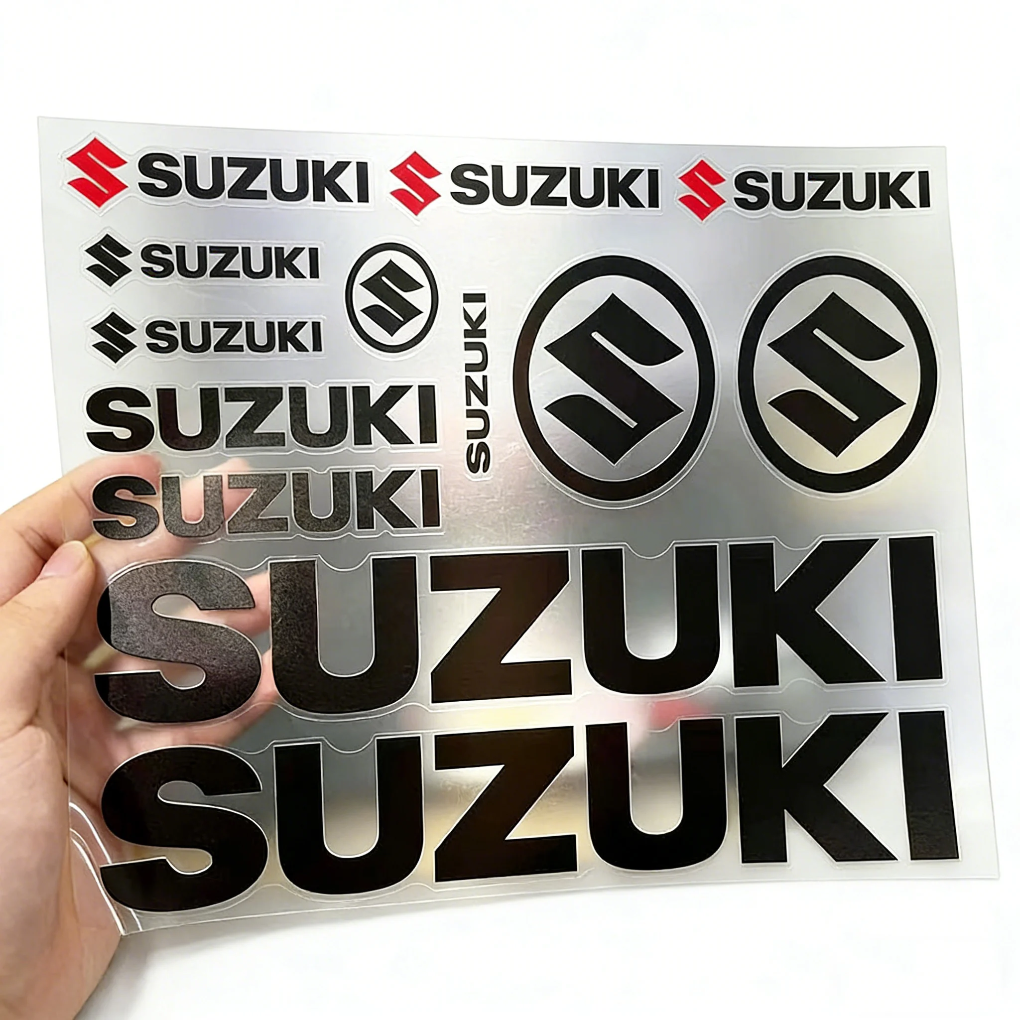 

Виниловые наклейки Suzuki для автомобиля, мотоциклетного шлема, комплект наклеек с логотипом на бак