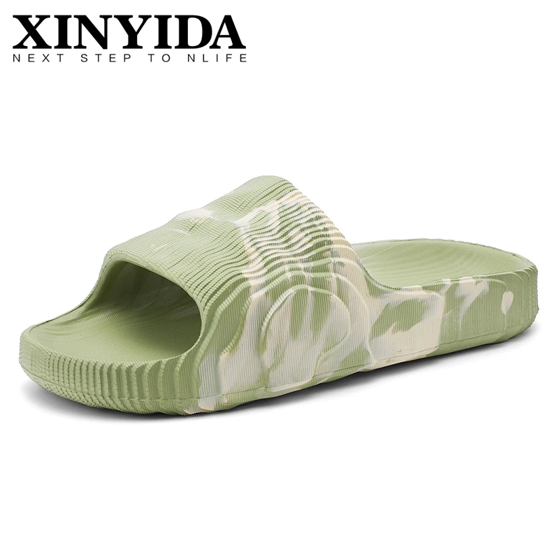 Summer Unisex Bringing Wavy Ye Slides Slip On Breathable Water Beach Sandals Lightweight Summer Ye Slippers Plus Size 35-46