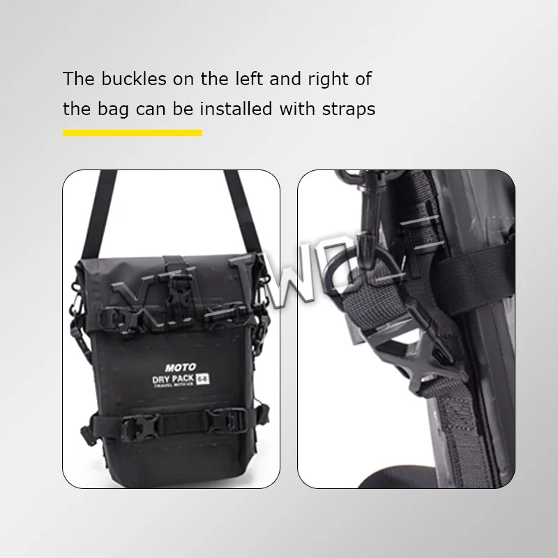 For Triumph Trident 660 Tiger 900 1200 Motorcycle Universal Multifunctional Bumper Bag Fall Protection Bar Package Waterproof