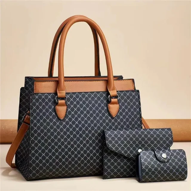 Modna nowa torebka damska z dużą pojemnością kolorowa torba na ramię klasyczna torba Retro typu Crossbody torba na dojazdy do pracy