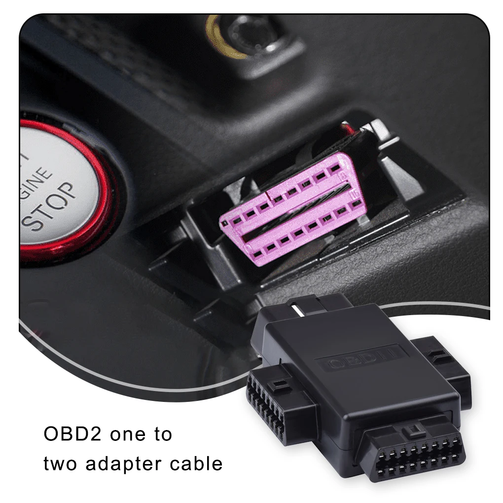 

OBDII Splitter Diagnoser Adapter Converter Tester Automotive Automobile