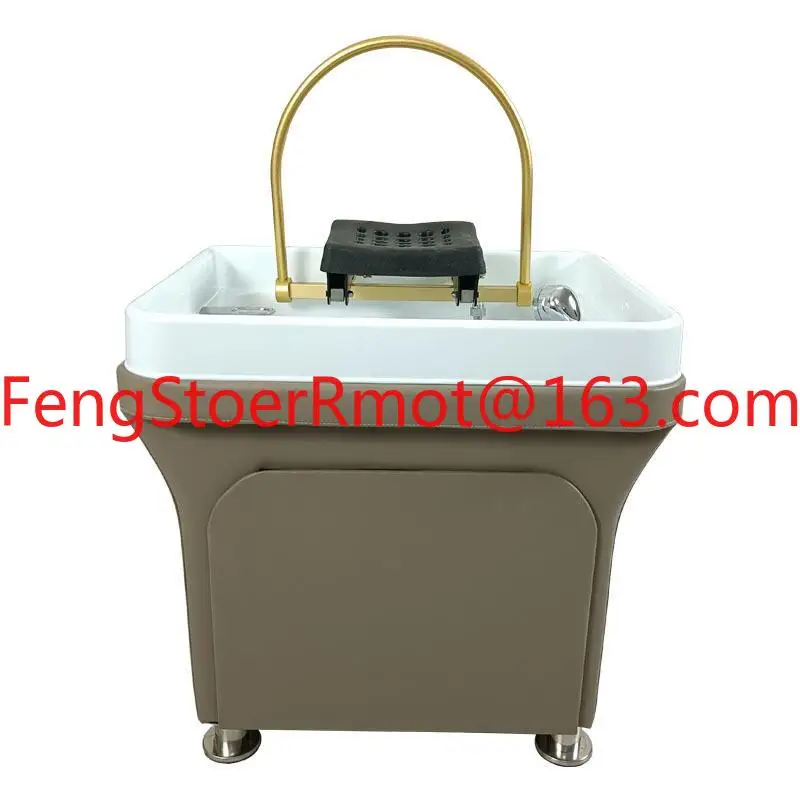 Mobile Shampoo Basin Barber Shop SPA Fumigation Water Circulation Hair Therapy Beauty Bed Massage Bed Shampoo Bed Spa