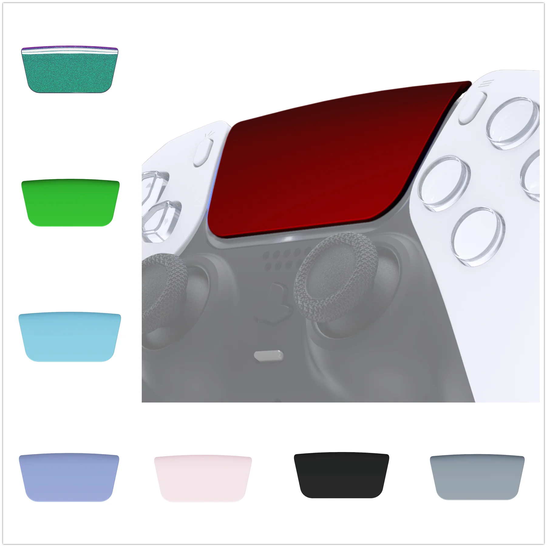 eXtremeRate Replacement Touchpad Cover Compatible with ps5 Controller BDM-010/020/030/040/050, Custom Part Touch Pad