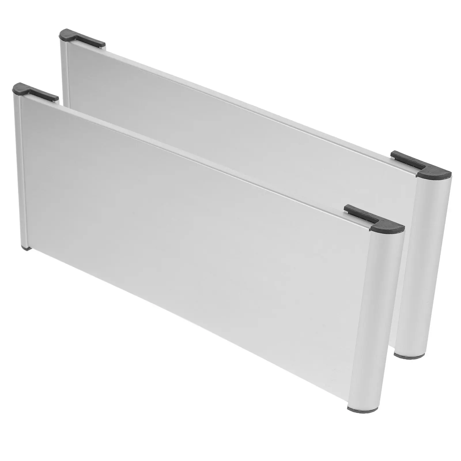 2Pcs Aluminum Alloy Single-side Blank Sign Holder Office Door Department Wall-mounted Business School Hospital