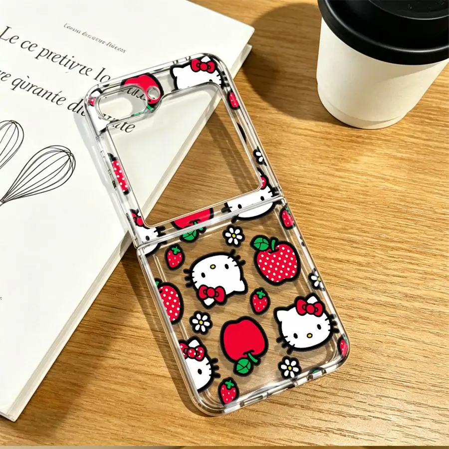 Transparent Soft Phone Cover Case for Samsung Galaxy Z Fold 8 Ultra Z Flip 6 5 4 3 Z Fold 7 6 5 4 3 ZFold8Ultra Sanrio Hello - view 4