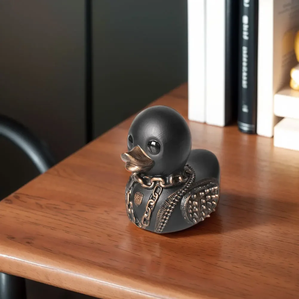 تمثال بطة راتنج للديكور الداخلي للسيارة ، زخرفة الشيطان ، نحت البط القوطي ، ألعاب قابلة للتجميع ، عناصر شريرة #4