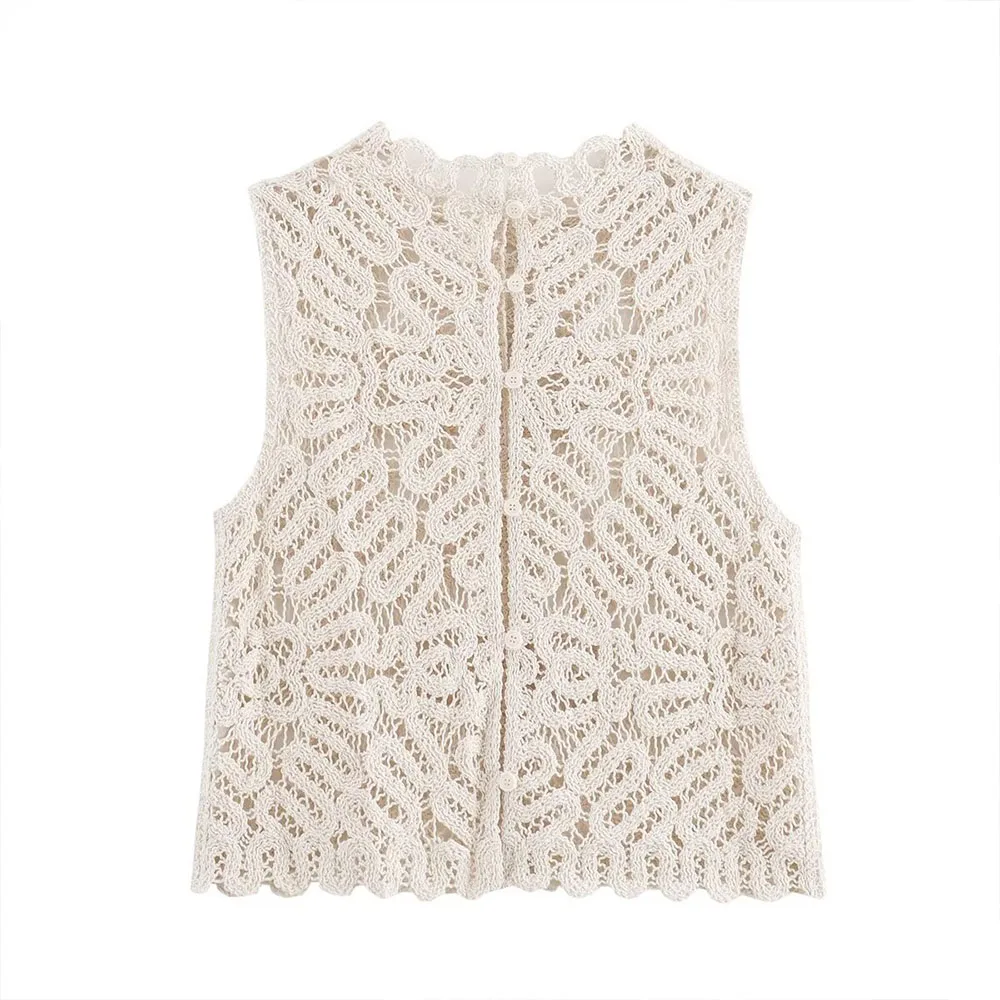 In the autumn of 2024, the new women\'s fashion and leisure temperament crocheted knitted tops & crocheted knitted skirts.