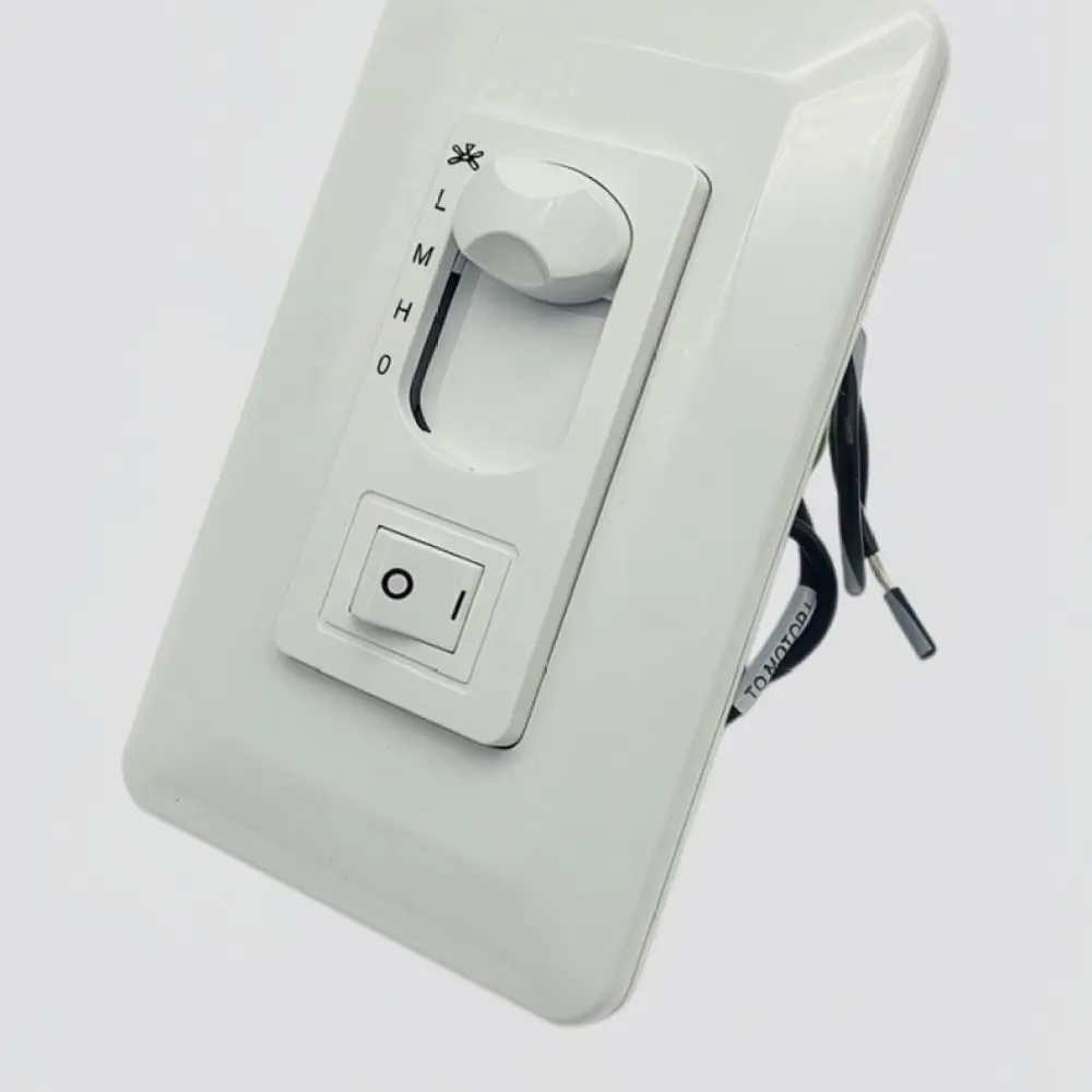 Adjustable 120V Wall Switch Controller For Ceiling Fan Light Embedded Electric Regulator Panel Household Accessory