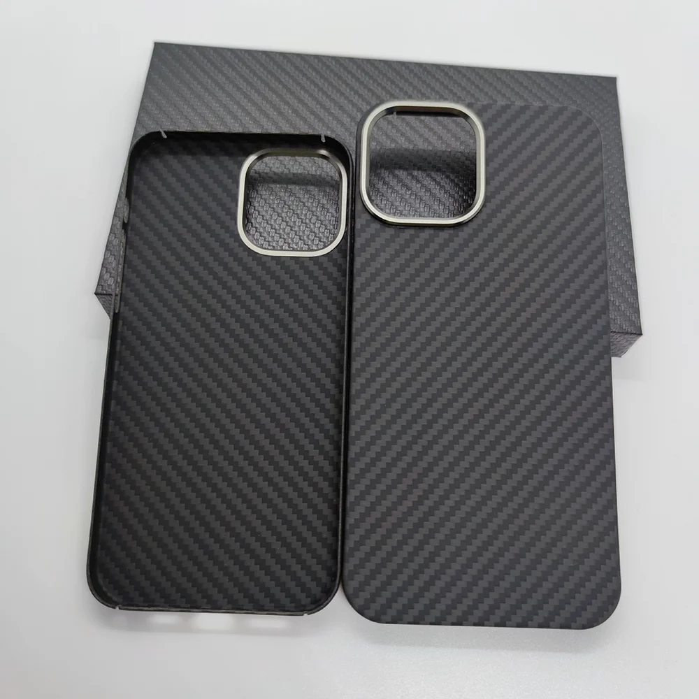 

New Ultra-thin Aramid Fiber Case For iPhone 14 13 12 Pro Max Carbon Fiber For iPhone14 Plus 13 Pro Camera CASE Cover