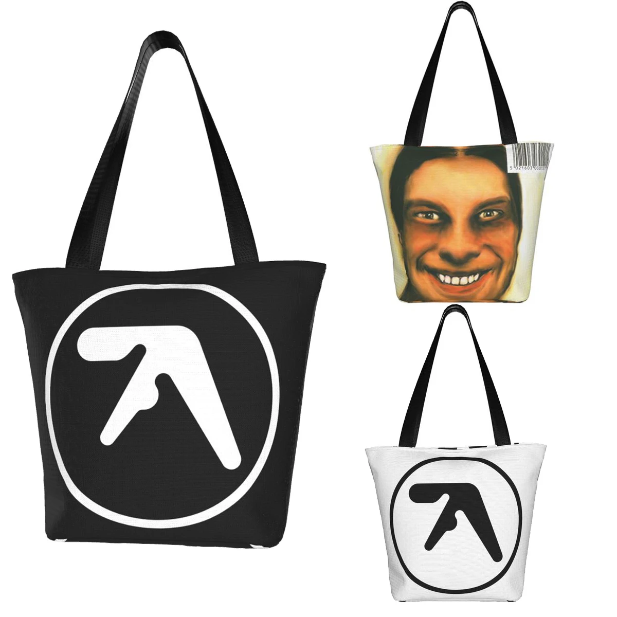 Aphex Twin Handbag Accessories Street Top Handle Bags for Women Men Shopping Bag