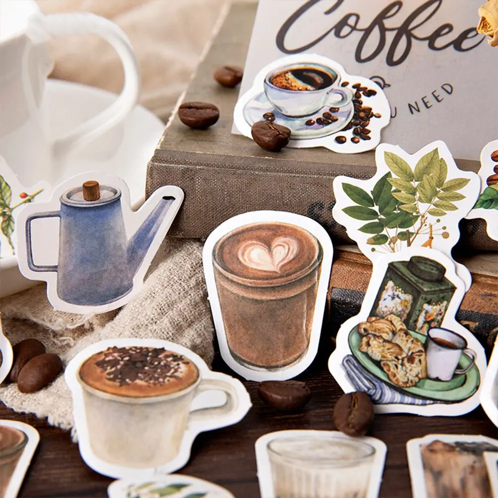 Life Rooftop Coffee House Album Decoration Diary Journal Decal Label Stationery Sticker Stickers