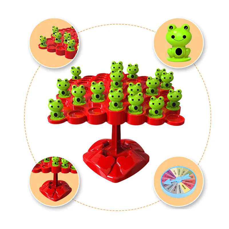 Fun Frog Balance Tree bambini giocattoli matematici Montessori bilanciamento gioco da tavolo interazione genitore-figlio tavolo equilibrio gioco