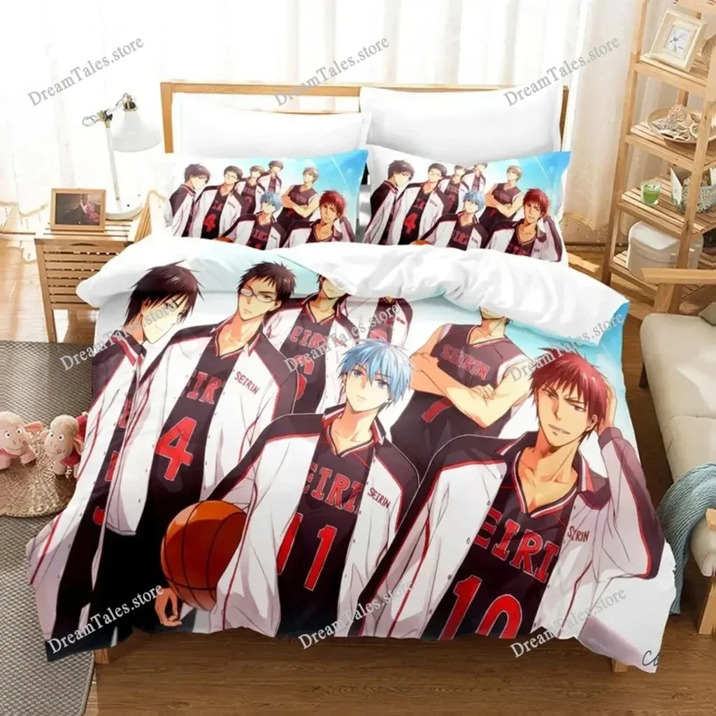 Anime Kuroko's Basketball Bedding Set Boys Girls Twin Queen Size Duvet Cover Pillowcase Bed Kids Adult Home Textileextile741