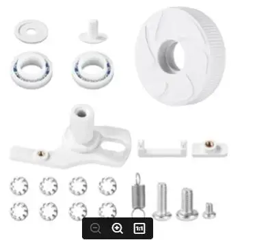 

For Polaris Pool Cleaner Parts Replacement Kit with C10 Tire and C16 Bearing for 180 280 Models ABS Plastic Components