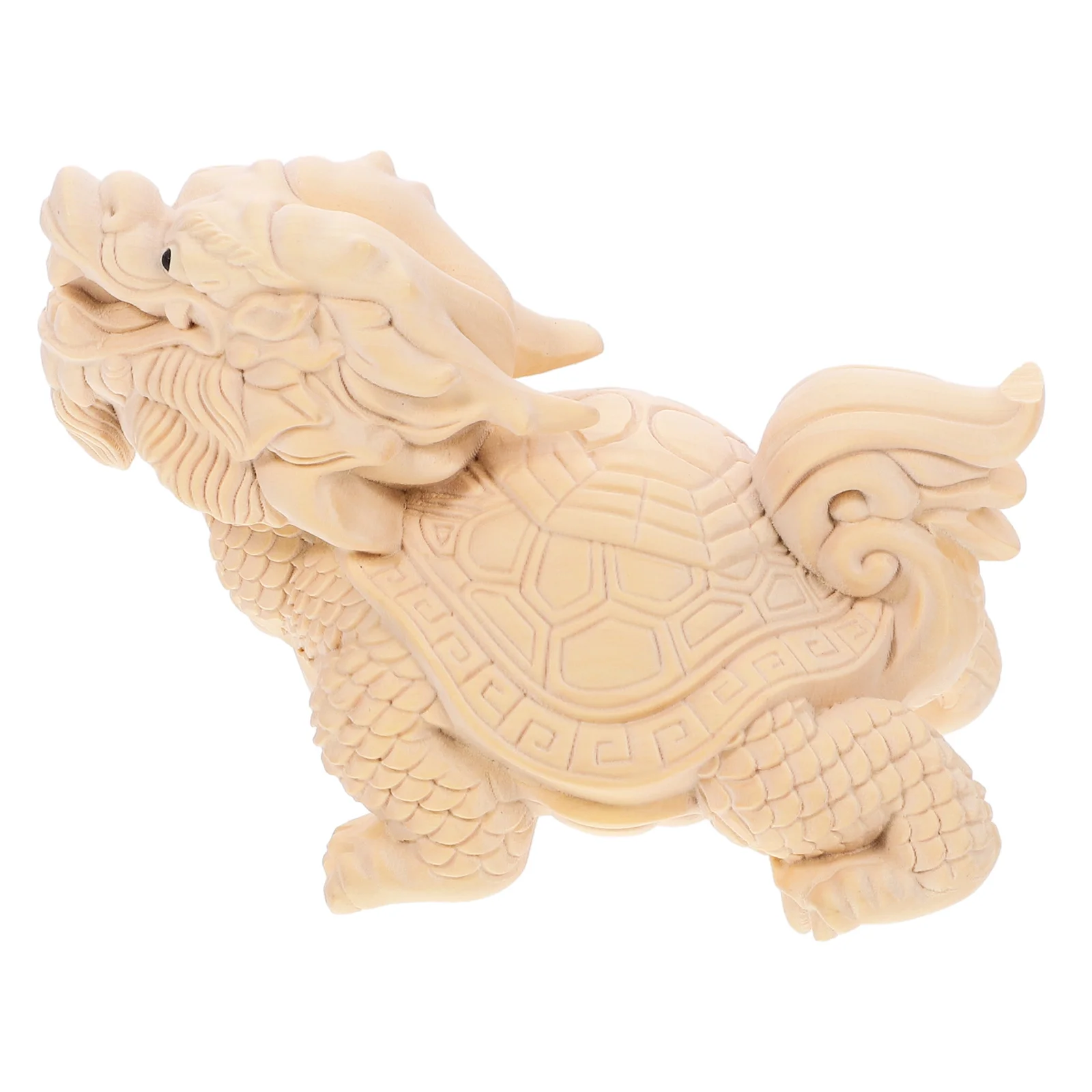 

Dragon Turtle Carved Wooden Ornament Desktop Decor For Home Office Indoor Small Ornament Decoration Small Craft Gift