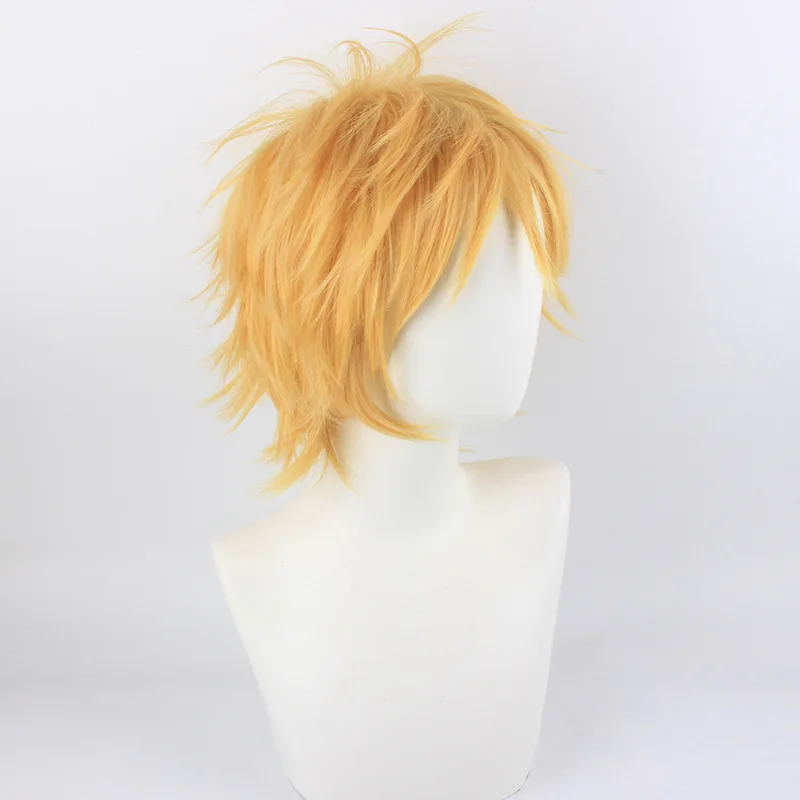 Peluca con puntas naranja de Uzumaki del anime: peluca completa para cosplay