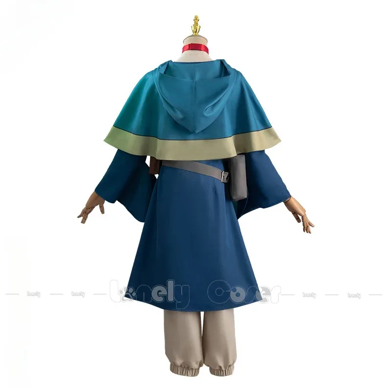 AIAI 2025Anime Delicious in Dungeon Marcille Donato Cosplay Costume Wig Dress Cloak Ears Hairpins Bag Belt Uniform Halloween Gir