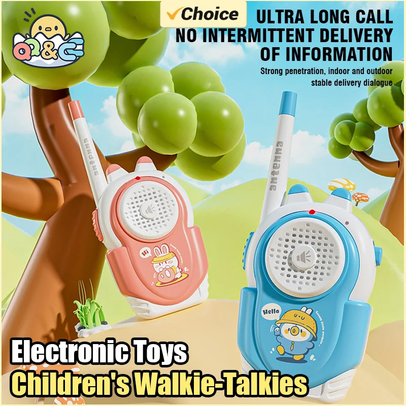 Talkie-walperforé électronique sans fil pour enfants, interphone parent-enfant, clavier, jouets d'extérieur, cadeau pour enfant