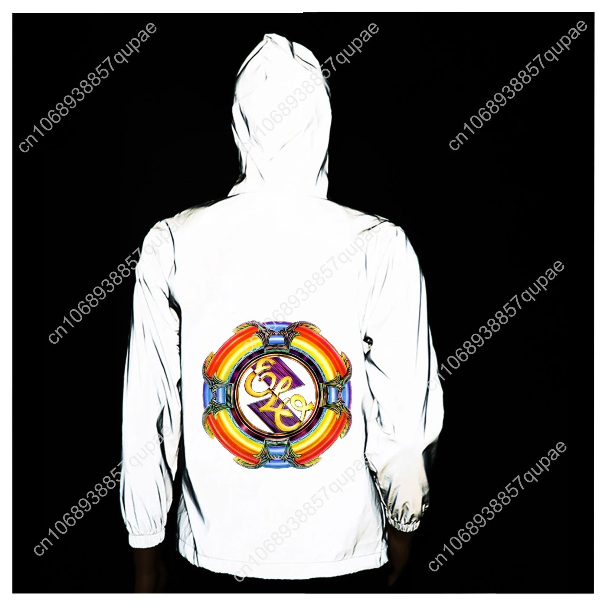 Electric Light Orchestra Reflective Jacket Men Women Coat Hooded Windbreaker Runing Pocket Jackets Cycling Customized Hoodie