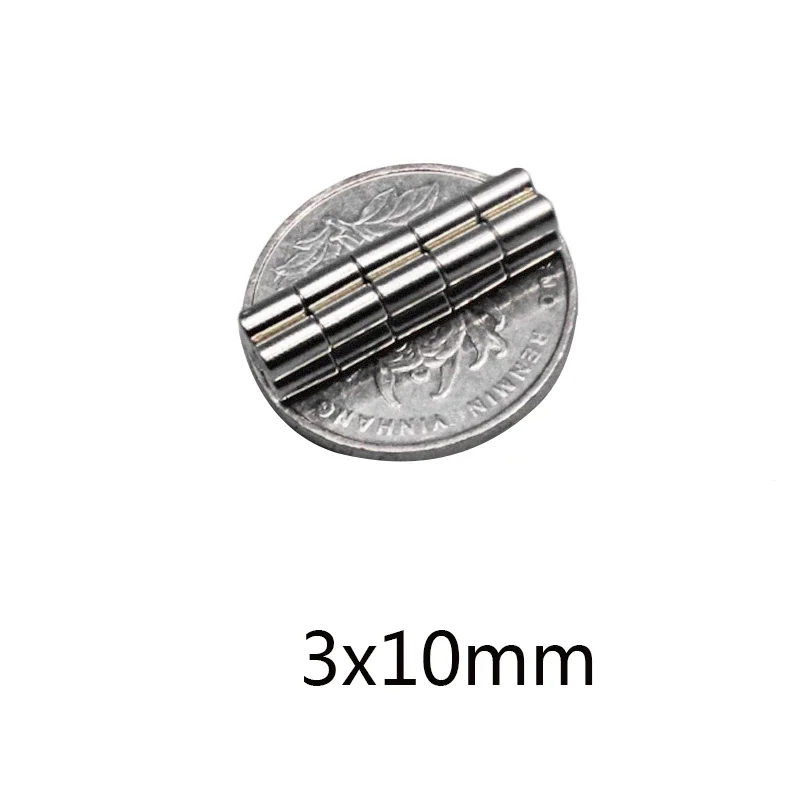 

3x10 мм Мощные магниты 3 мм x 10 мм Маленький круглый магнит 3*10 мм для домашних холодильников, офисов DIY 3*10