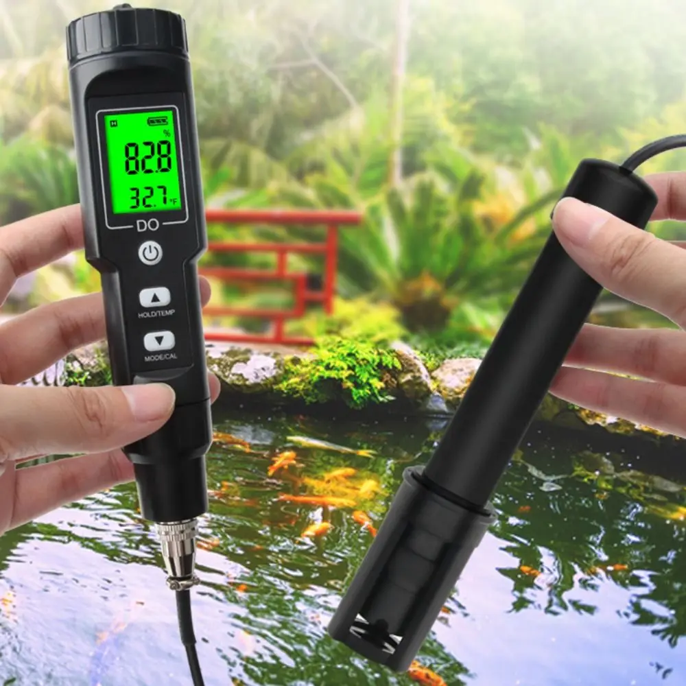 0-40mg/L Dissolved Oxygen Meter Digital Professional Oxygen Concentration Tester Plastic Sensitive probe Water Quality Analyzer