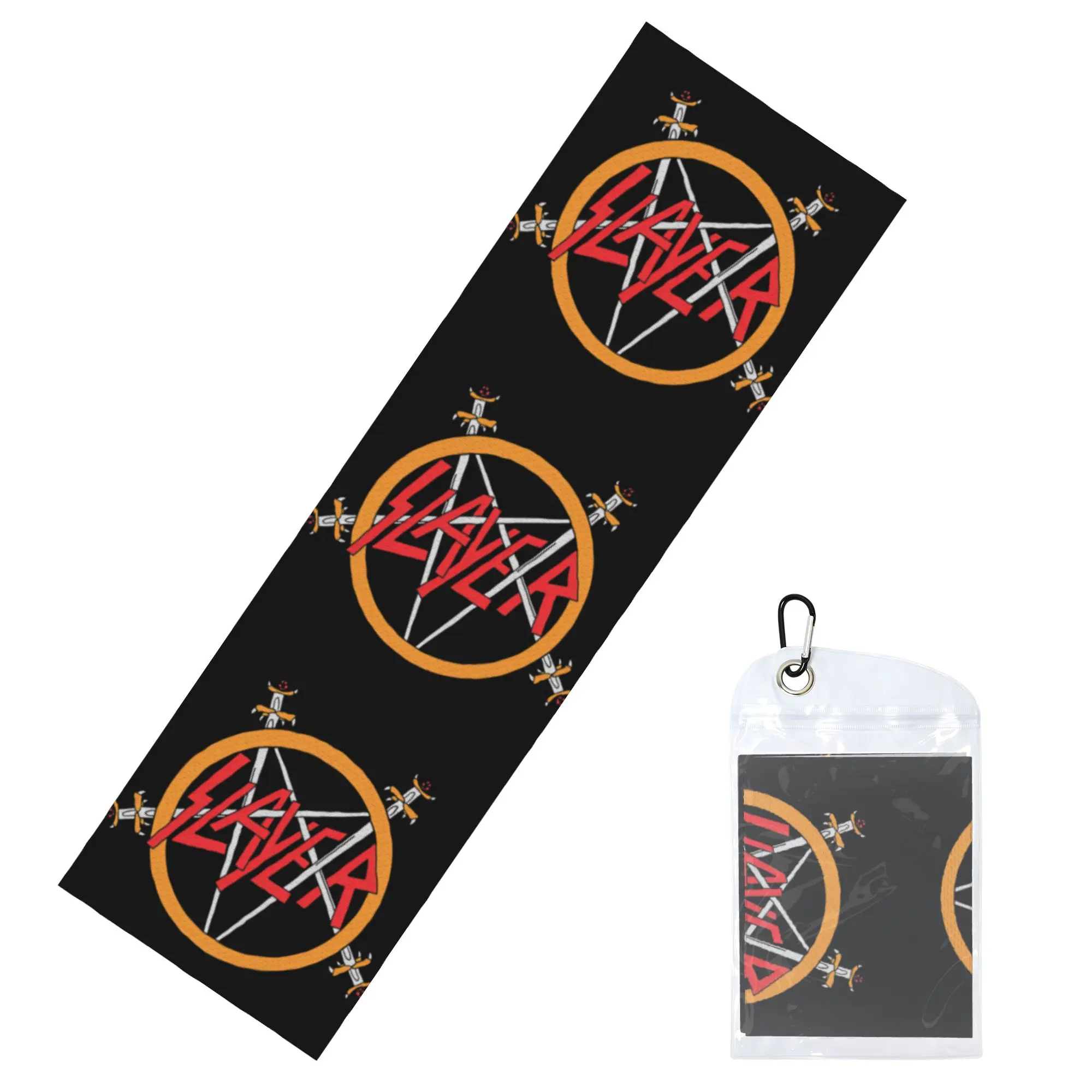 Slayers Thrash Metal Band Cold Exercise Towel Face Towel Quick Dry  Bath Breathable Cold Towel