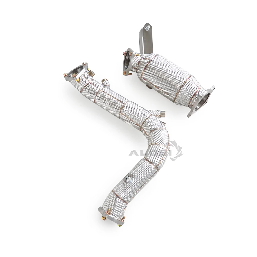 High performance downpipe for Audi A4 2.0T B9.5 2020-2025 Stainless steel high-performance downpipe with insulation protection