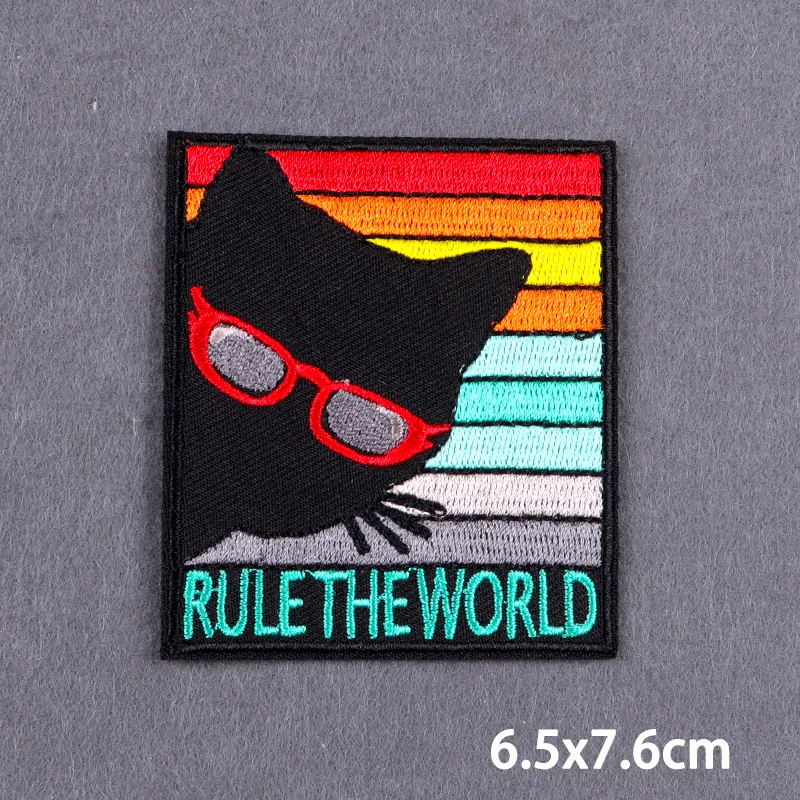 Diansour Bügelbilder für Kleidung, thermoadhäsive Aufnäher, Abenteuerlandschaft, Tier-Stickerei-Aufnäher für Kleidung, DIY – Detail 32