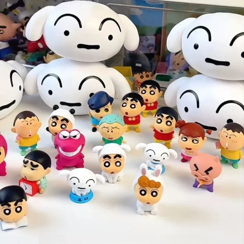 

Коллекционная мини-фигурка Funism Blind Box Crayon Shinchan Qface Series Time Capsule: милый кролик Широ, настольное украшение для взрослых