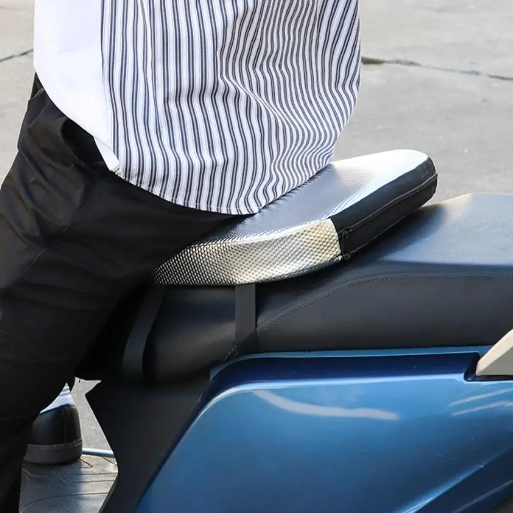 Universal Motorcycle Seat Cushion Height Increasing Shock Absorption Pad Non-Slip Breathable Riding Comfort Mat