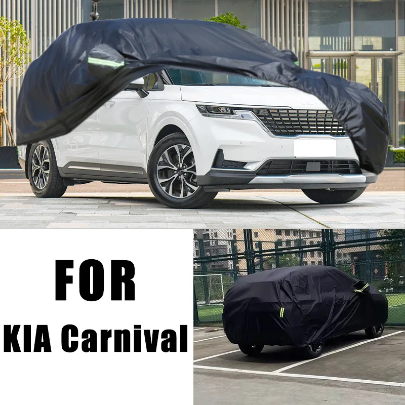 

Для KIA Carnival всепогодные автомобильные чехлы 6-в-1 водонепроницаемые пылезащитные УФ-защитные снежные устойчивые к царапинам защита