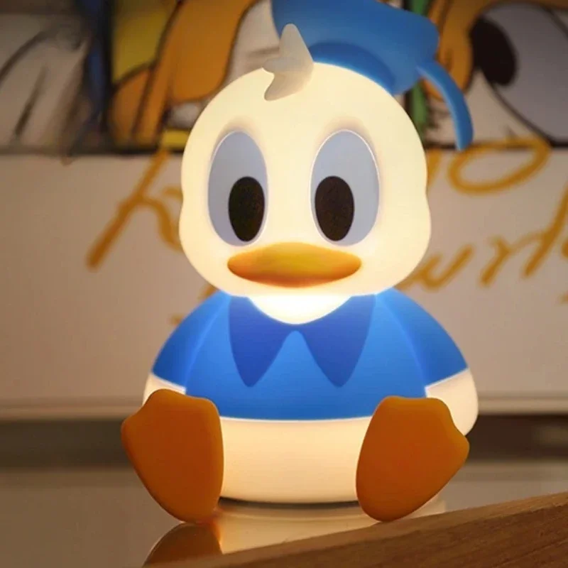 

Disney Donald Duck Night Light Atmosphere Light Bedside Sleep Bedroom Pat Light Children Eye Protection Lamp Xmas Gifts