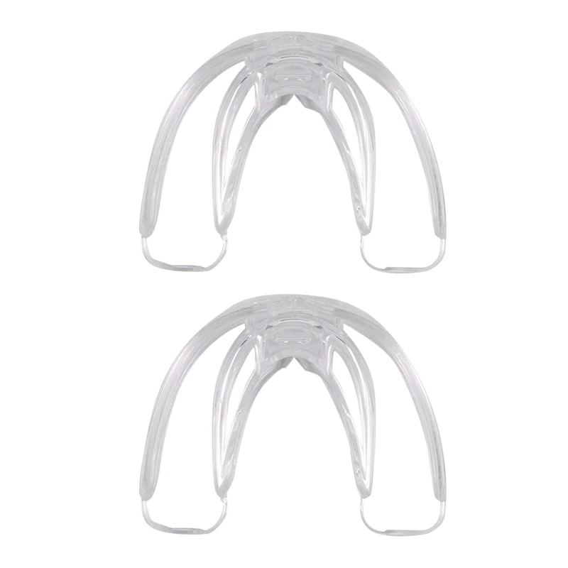 

2X Orthodontic Teeth Corrector Braces Tooth Retainer Straighten Tools Teeth Capped Transparent