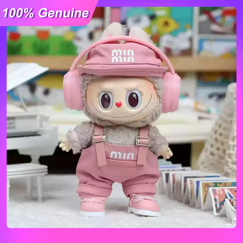 

Подходит для одежды Labubu 17 см, комплект шляпы и юбки поколения V1/V2/V3, милая кукольная одежда, аксессуары для кукол, подарки на день рождения
