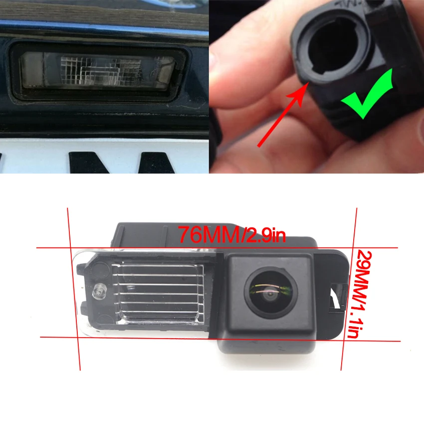 Car Reverse Backup Rear View Camera HD Wide 140 Degree Angle For VW For Volkswagen Beetle R-Line 2012 2013 2014 Accessories